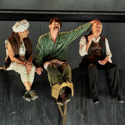 Mein Kampf von George Tabori im Ernst Deutsch Theater Hamburg. <br><sub>(30.05.2012, Nikon D4, 100 mm, f/4, 1/50, ISO 3.200)</sub>